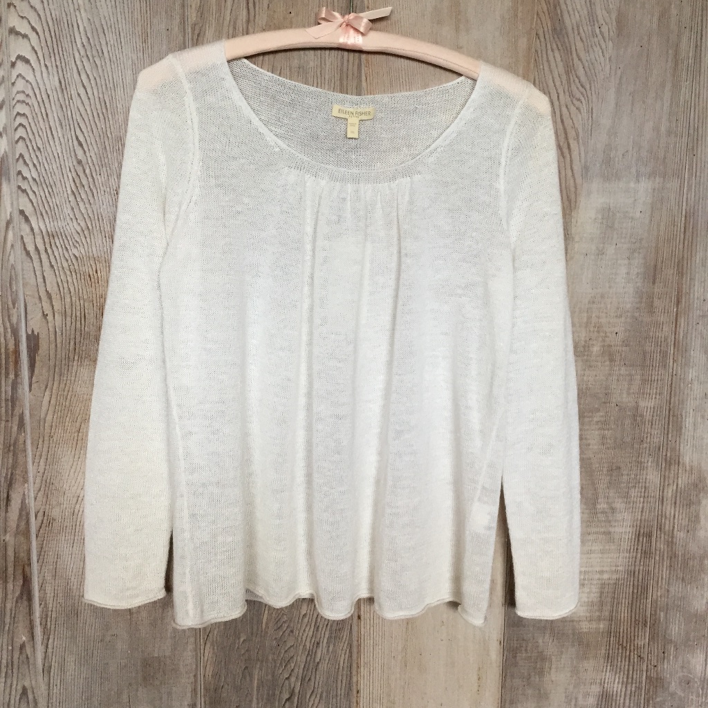Eileen Fisher Sweater Soft Square Neck Ps Nwt